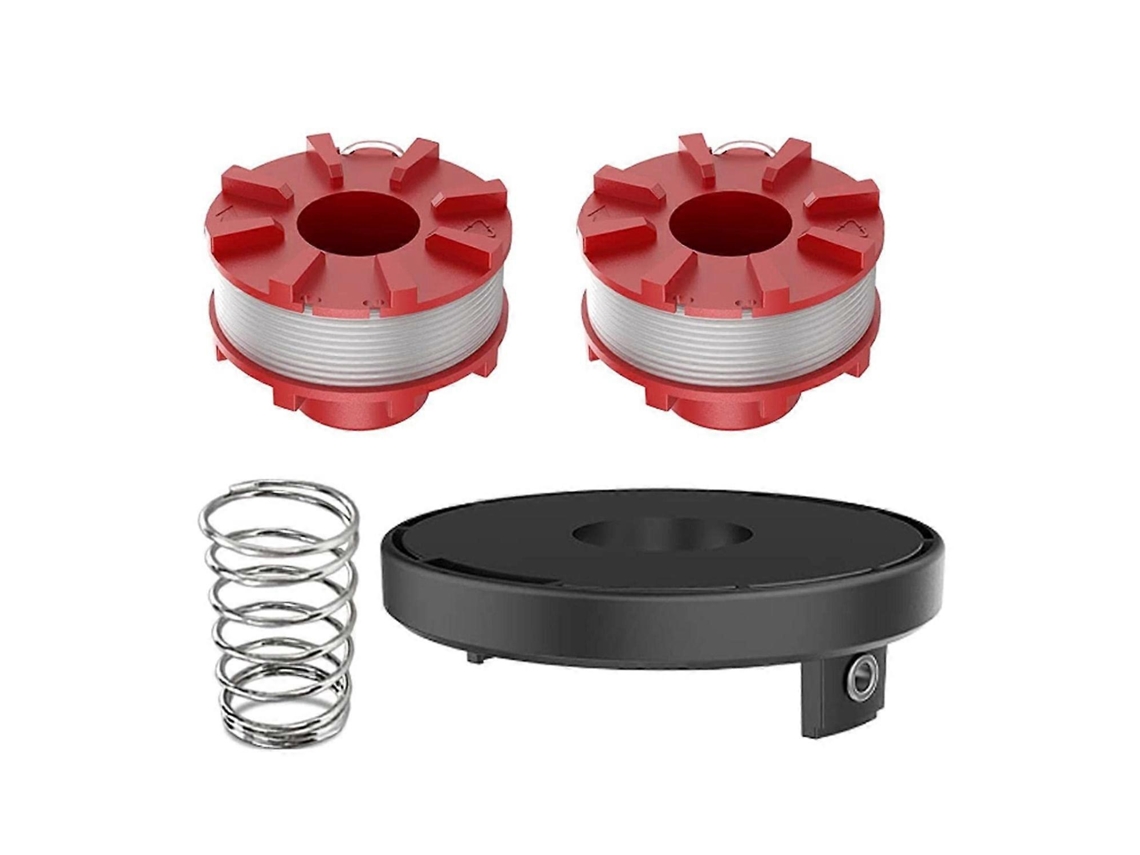 Juego De Repuestos Para Cortacésped Einhell: 2 Carretes + 1 Tapa + 1 Muelle Helicoidal.