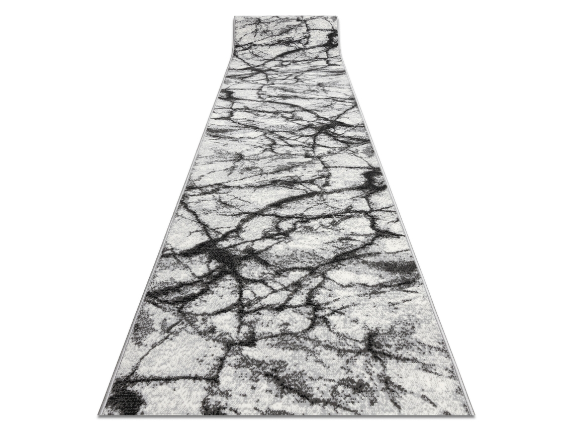 Alfombra de Pasillo Bcf Morad Mármol Gris 120 cm