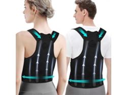 Corrector de postura para hombres y mujeres, soporte completo para la columna vertebral para aliviar el dolor de espalda, ajustable y cómodo.