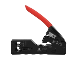 Crimpadora, Peladora Y Cortadora De Red Multifuncional Para Cat-5, Cat-6 Y Cat-7 (rojo)