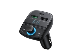 Transmisor de FM YIZHOOD CD229 Carga rápida para teléfono Bluetooth Kit de coche Audio Reproductor de MP3 Rápido Dual USB negro