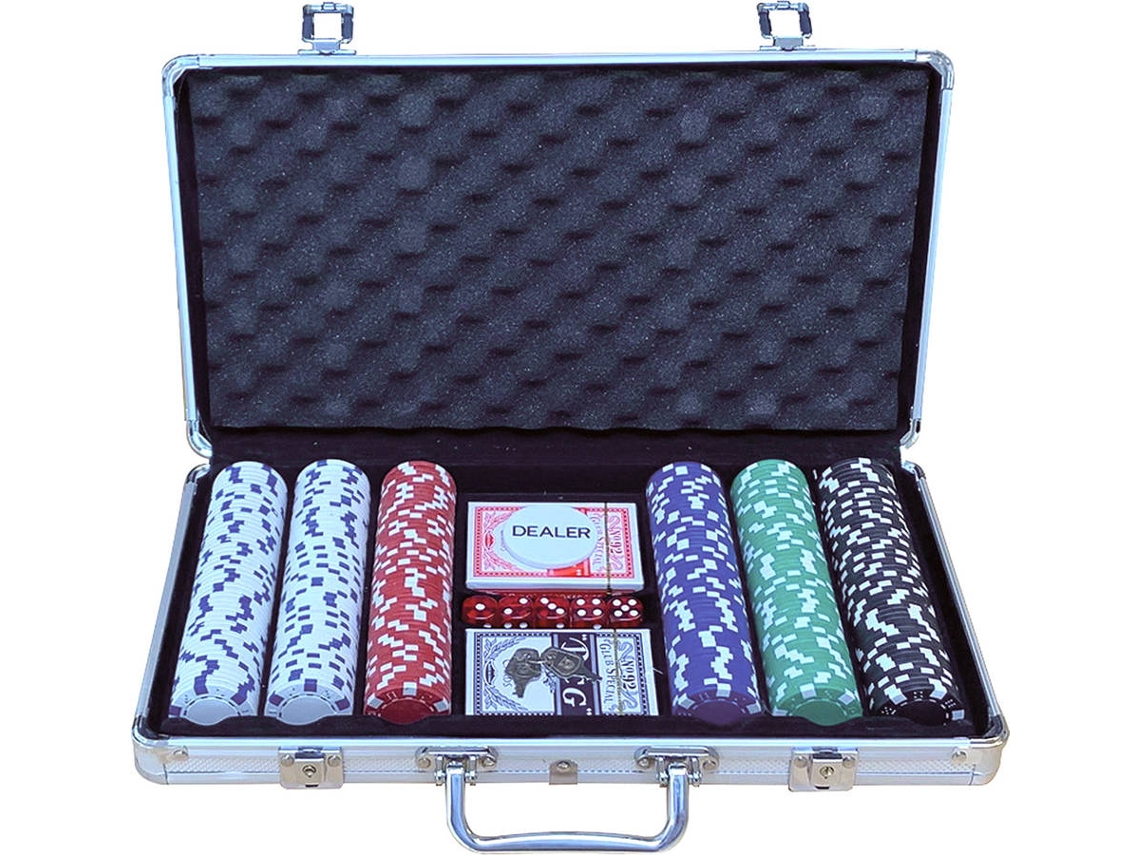 Estuche de póker de aluminio 300 Dados