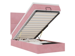 Cama otomana VIDAXL de terciopelo rosa (90 x 190 cm)