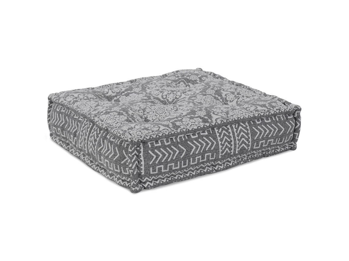 Puf modular gris claro 70x70x54 Tejido Lovely Home