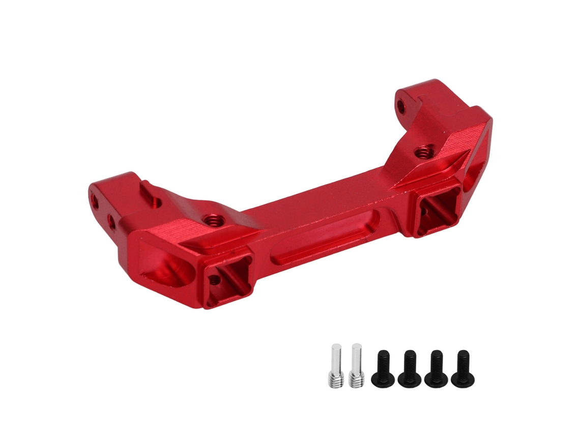 Soporte protector de aluminio Delantero para parachoques de RC Traxxas 1/10 Crawler rojo