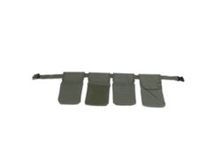 Cinturón para herramientas de jardinería con múltiples bolsillos y prácticas fundas.