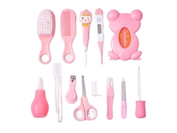 Set de baño y cuidado para bebés Yuysan (13 piezas) - Rosa