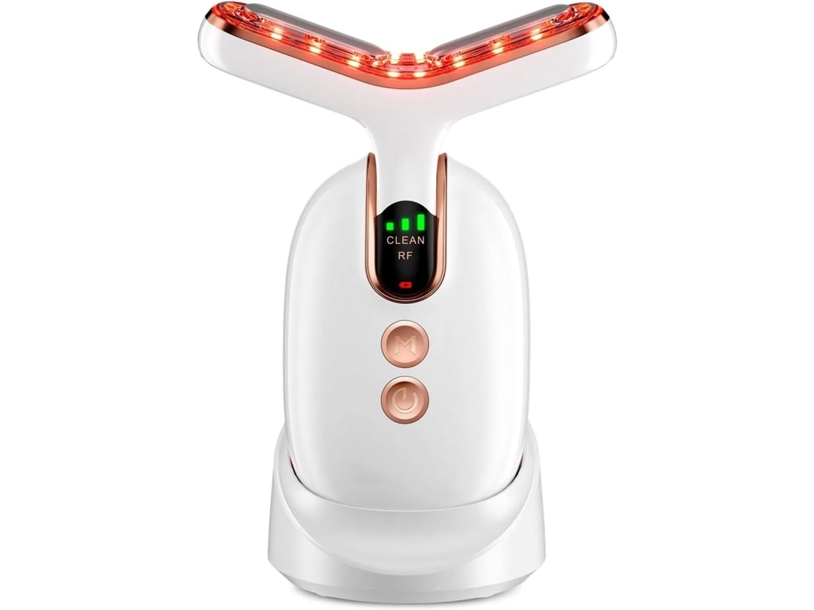 Masajeador facial multifuncional Yunzii para rostro y cuello, recargable para uso doméstico con tres cuchillas.