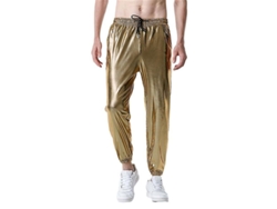 2026-pantalones Retro Hombre 70s Disco Hip Hop Suaves Con Cordón Y Cintura Elástica Para Fiesta Noche Club