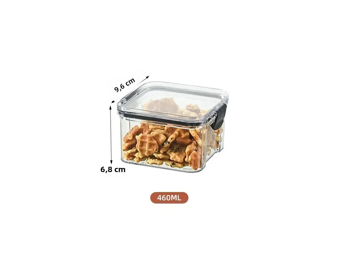 (460 Ml) Caja De Almacenamiento Ecológica A Prueba De Humedad Para Bocadillos De Cereales Integrales Y Frutas Secas