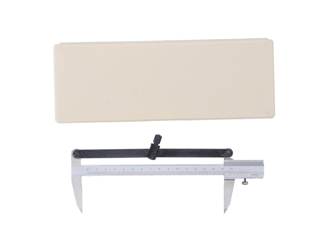 Calibrador Manual De Acero Inoxidable De 0-150 Mm Con Diseño Ergonómico Para Carpintería.