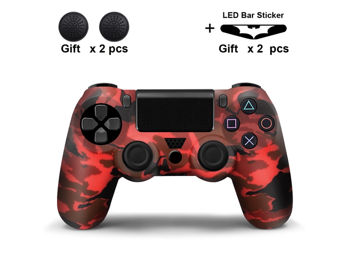 Capa Halinuia Para Controle De Ps4, Silicone Com 2 Capas De Proteção (1)