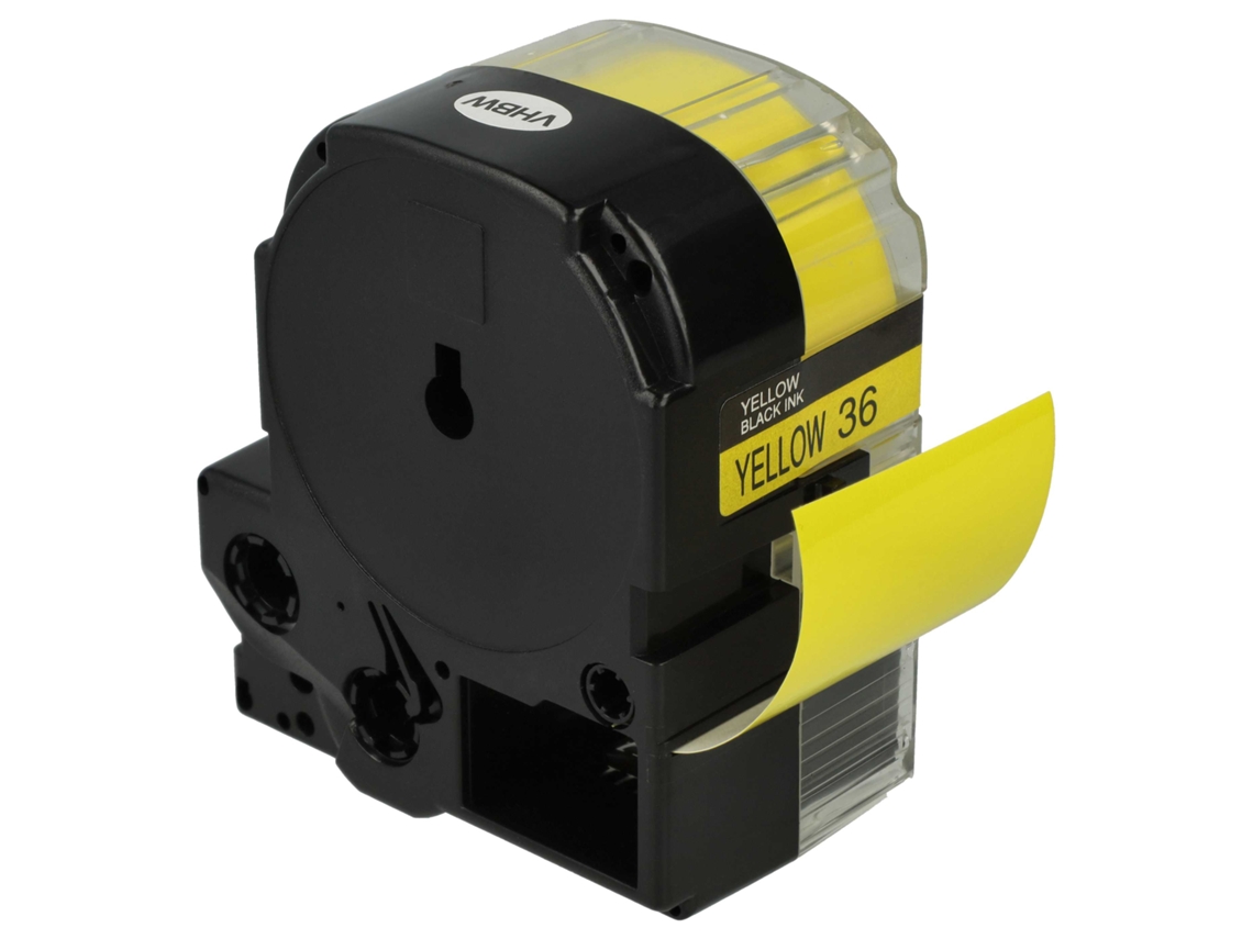 Cartucho de cinta Epson LC-7WBW de 36 mm (negro sobre amarillo)
