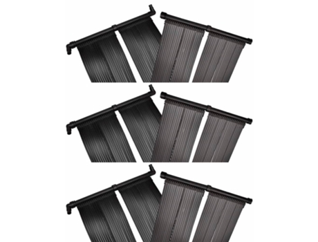 MAISON EXCLUSIVE Panel de calentador solar de piscina 6 uds 80x620 cm