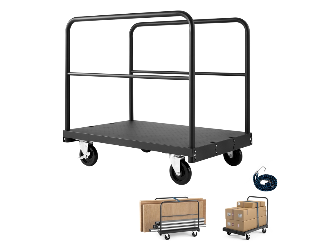 Carro de transporte 2 en 1 Succebuy para paneles, capacidad de carga 816 kg, 914 x 610 x 878 mm