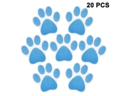 20 Pegatinas Antiadherentes Para El Baño Con Estampado De Huellas De Animales