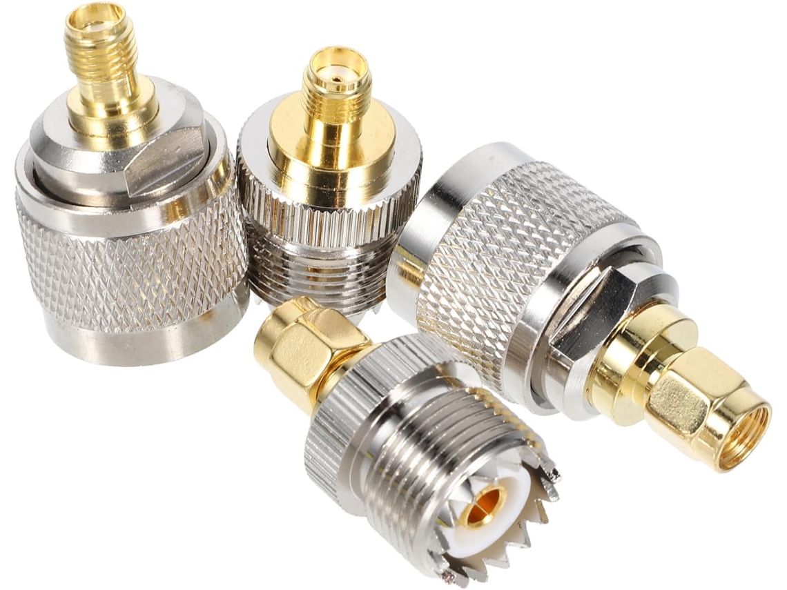 Conectores Coaxiales Sma A Uhf, Paquete De 4, Juego De Adaptadores 259/so-239