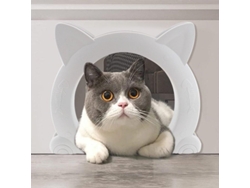 Puerta Para Mascotas Sin Flap Para Gatos Pequeños Medianos Y Grandes Instalación Fácil En Puertas Huecas Interiores