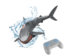 Tiburón De Juguete Con Control Remoto De 2.4 Ghz, Juguete De Simulación A Pilas, Regalo Para Niños Y Niñas.