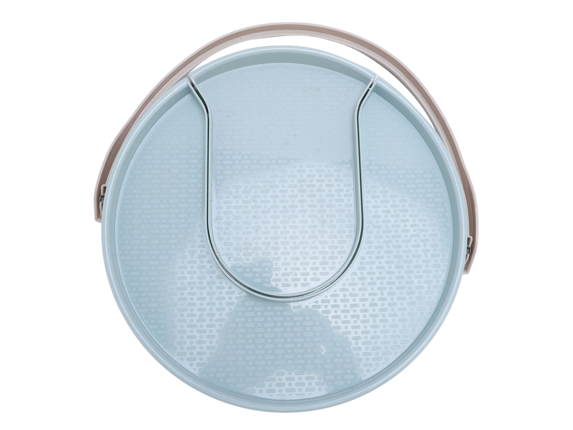 Estante Giratorio Para Especias, Abs, 28 Cm, 2 Compartimentos, Organizador Giratorio Para Cocina, Azul