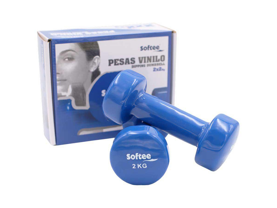Dumbbells SOFTEE Vinyl Set 2 kg