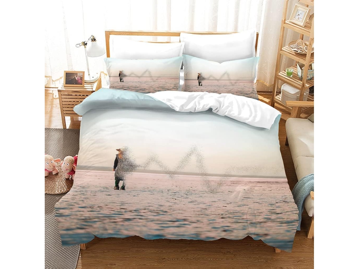 Juego Ropa Cama Funda Nórdica Microfibra Juego Estampado Almohada Niños 240x260cm 240 X 260 Cm 65