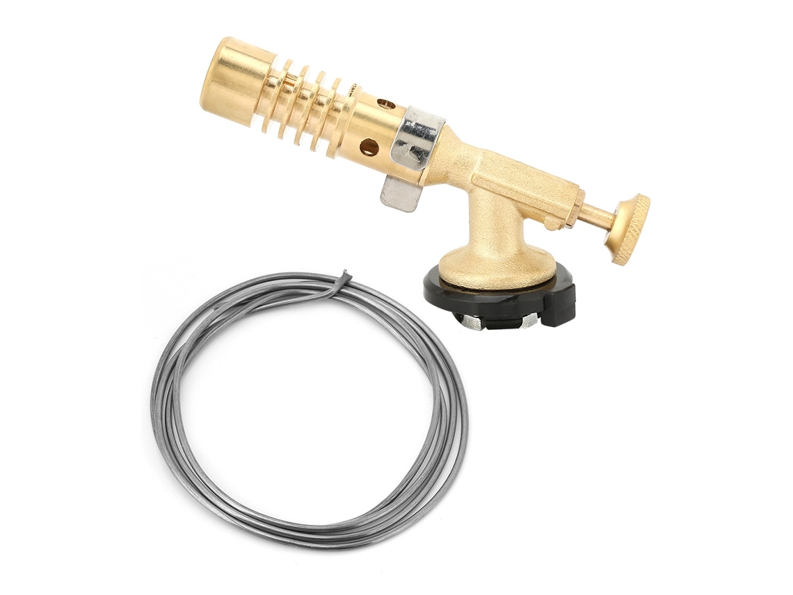 Soplete de gas portátil con encendido electrónico para soldadura, cocina y barbacoa.