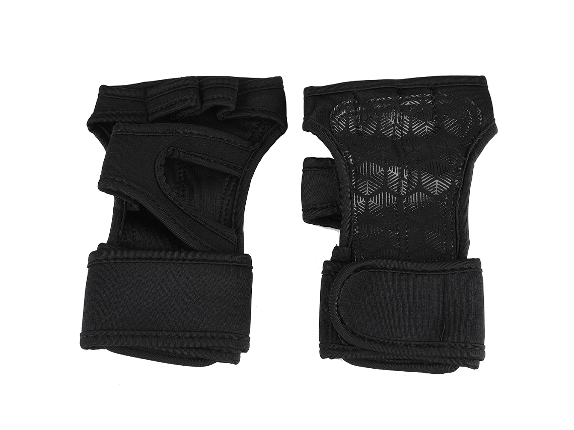 Guantes de levantamiento de pesas con agarre antideslizante para gimnasio (M)