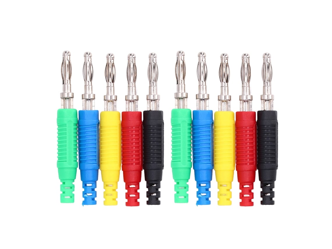 2026velora-2 Set Conector Banana Lanterna Plug Hembra Socket Macho Latón Para Equipos Industriales Inversores