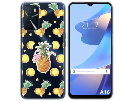 Carcasa Oppo A16 / A16s TUMUNDOSMARTPHONE Dibujos Transparente