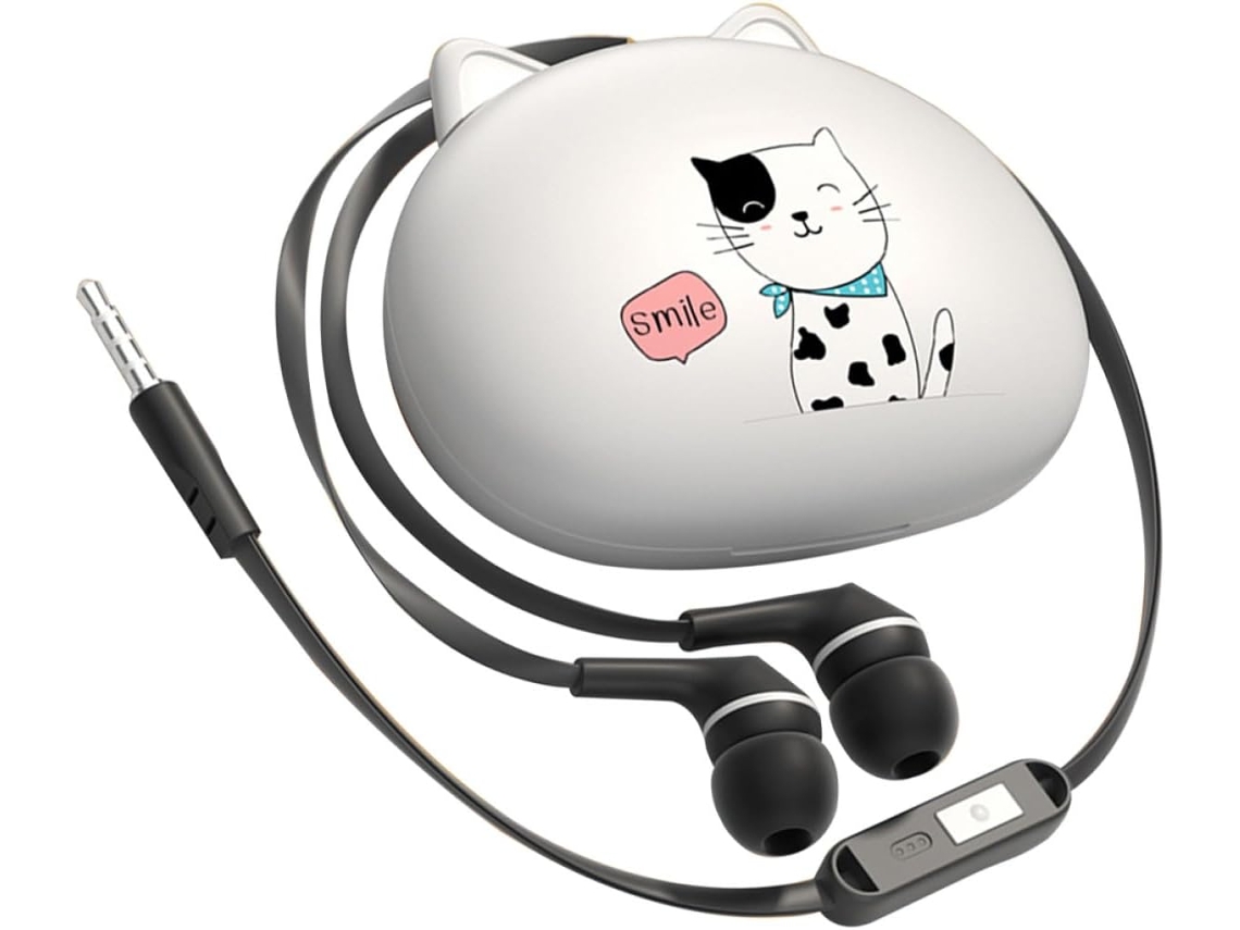 Auriculares Estéreo Universales Con Cable, Micrófono Ergonómico Y Altavoces.