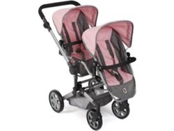 Bayer Chic 690 15 Cochecito De Muñecas Twin Linus Duo, Gris Rosa Bayer Chic 2000