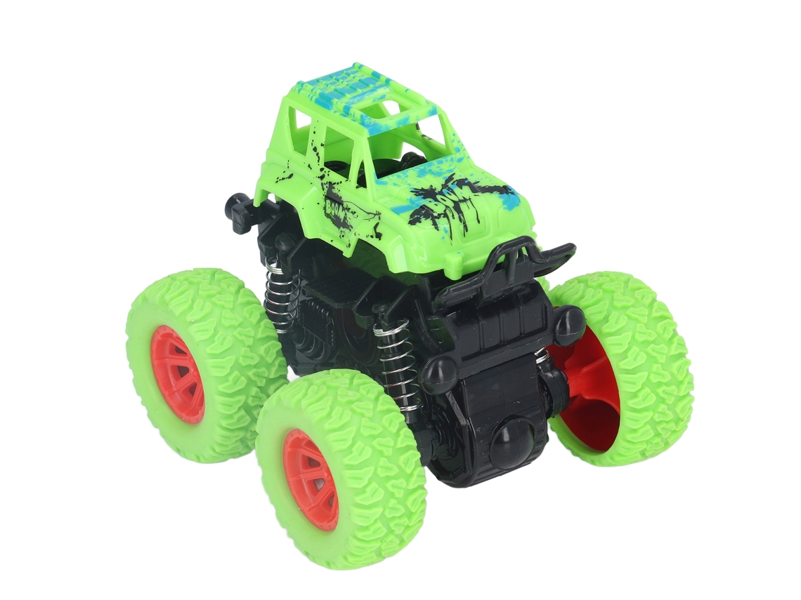 Vehículo Todoterreno Inercial Giratorio De 360° Con Tracción Cuádruple Para Niños - Verde
