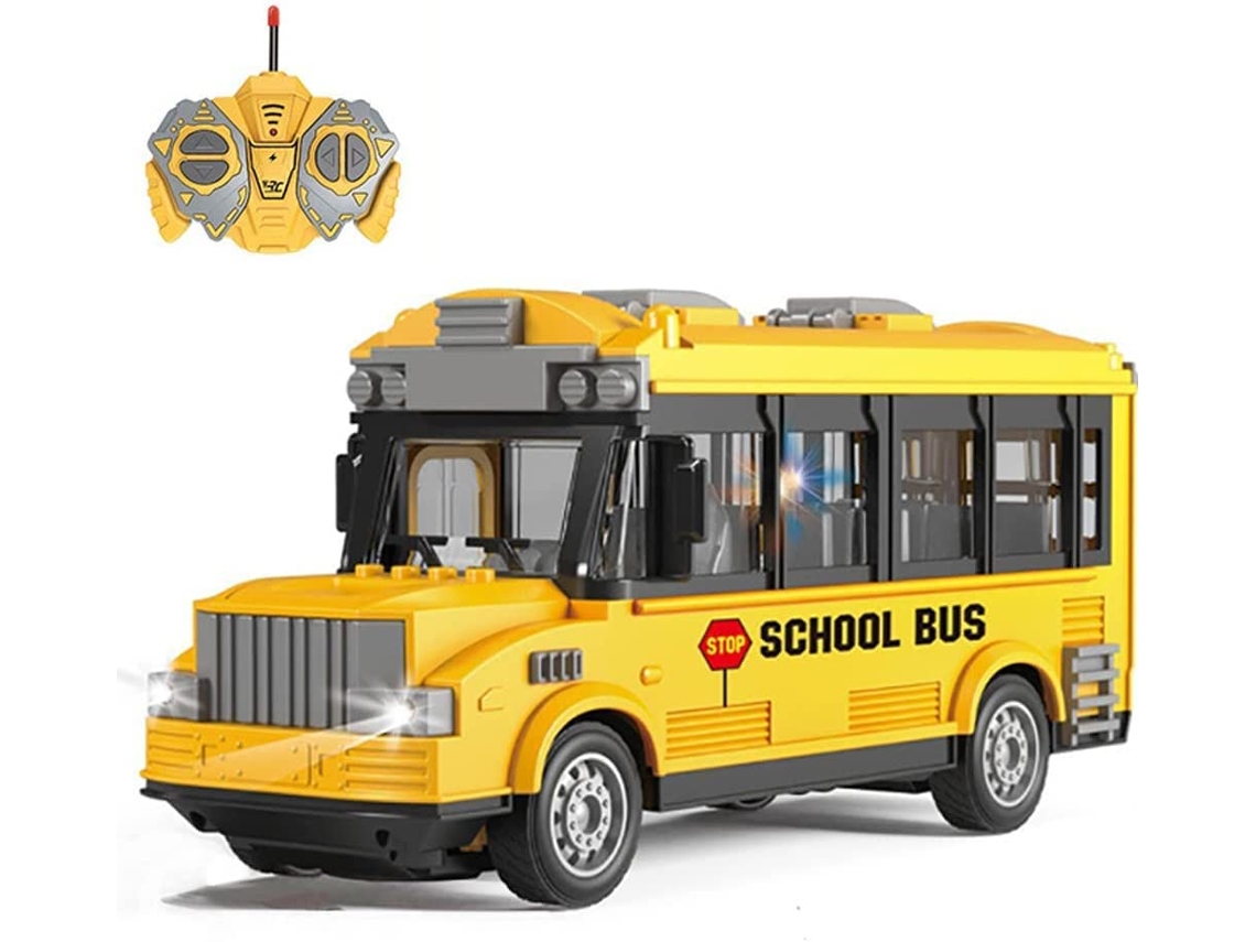 (Autobús escolar) Luz LED de 4 canales controlada remotamente, hecha de plástico
