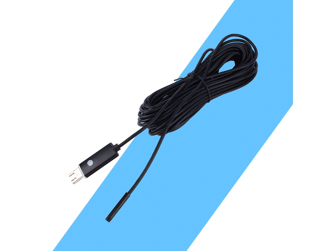 Endoscopio 2 En 1 Para Teléfonos Android Con Computadora De 7 Mm (longitud De 10 Metros, Apariencia Negra)