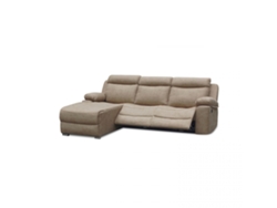 Sofá relax eléctrico con chaiselongue derecho Nellie 3 plazas Cemento 276 x 102 x 187 cm