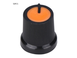 50pcs Tapa De Pomodoro Giratorio 15*17mm Ø6mm Para Potenciómetro Wh148 (naranja)