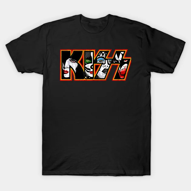 Camiseta Rockinstone Ozzy Osbourne Kiss Band Tribute And Remembrance Retro Design(xl)