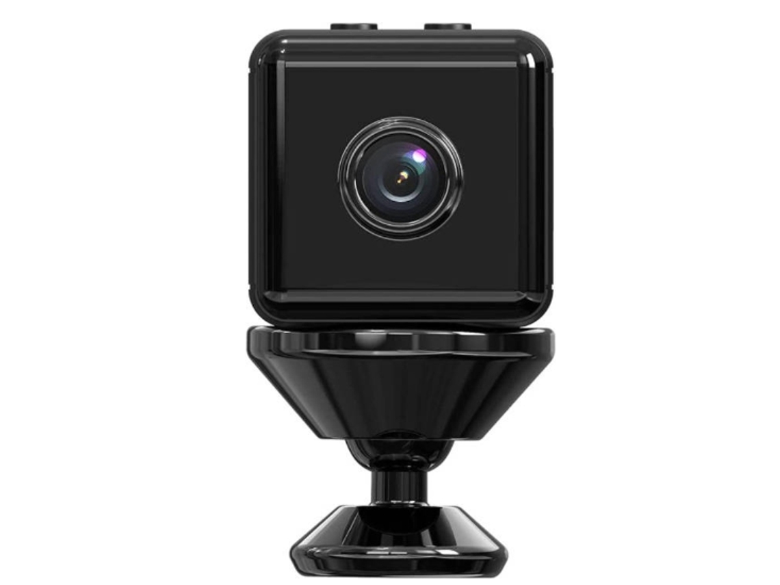 Mini cámara espía Yizhood HD 4K 1080P con detección de movimiento, DVR y visión nocturna (negra)