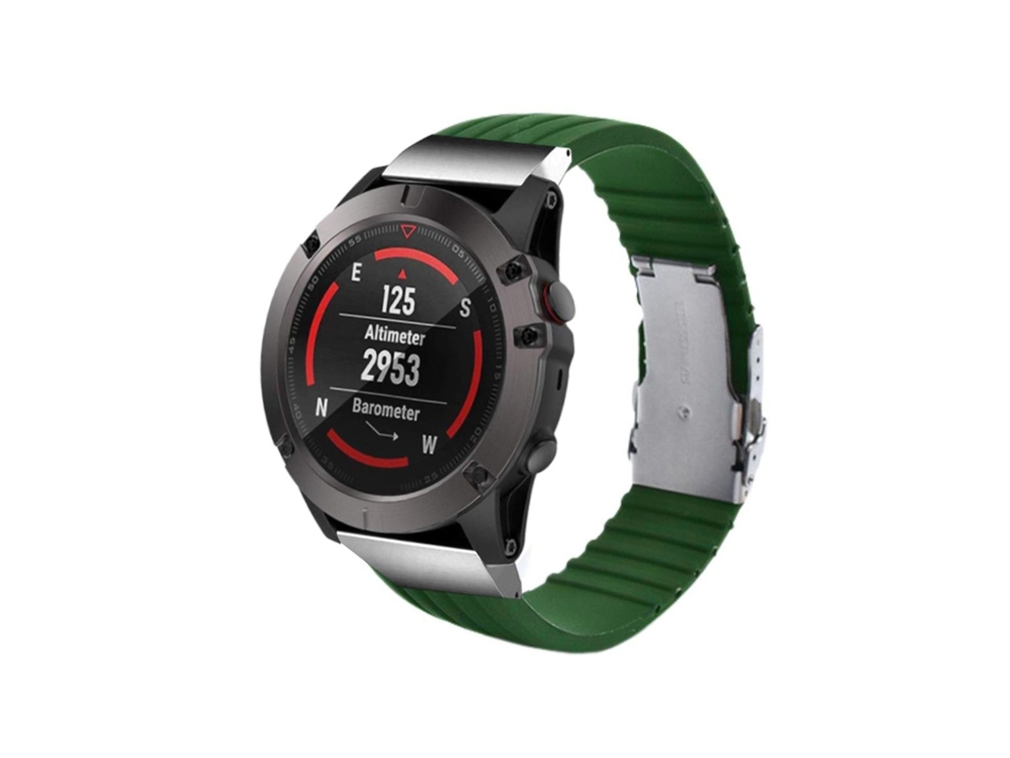 Correa Silicona Líquida para Garmin fenix 6 Solar Verde