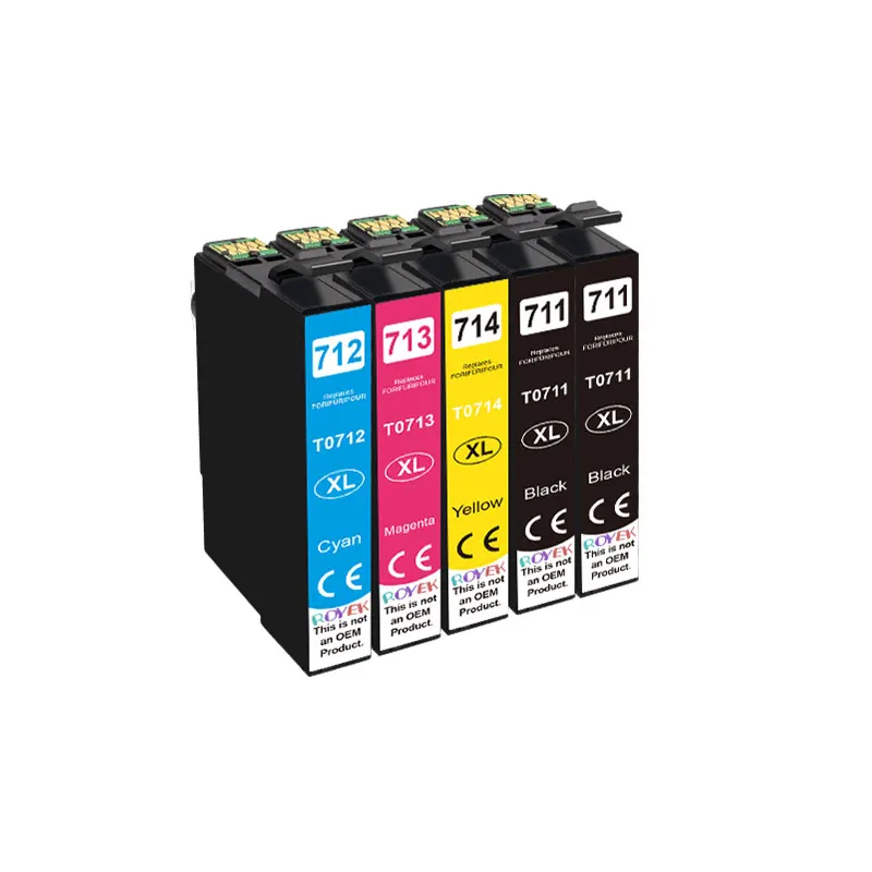 5 Cartuchos De Tinta t0711 Para Epson T 0711 Xl Stylus Sx110 Sx215 Sx218 Sx400 Sx405 Sx410 Sx415 Sx510w Sx515w Dx7400