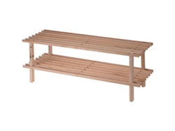 Estanteria zapatero madera 2 pisos