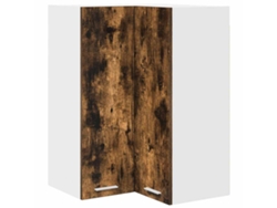 Mueble de pared en roble ahumado y blanco, MAISON EXCLUSIVE, 57x57x80 cm