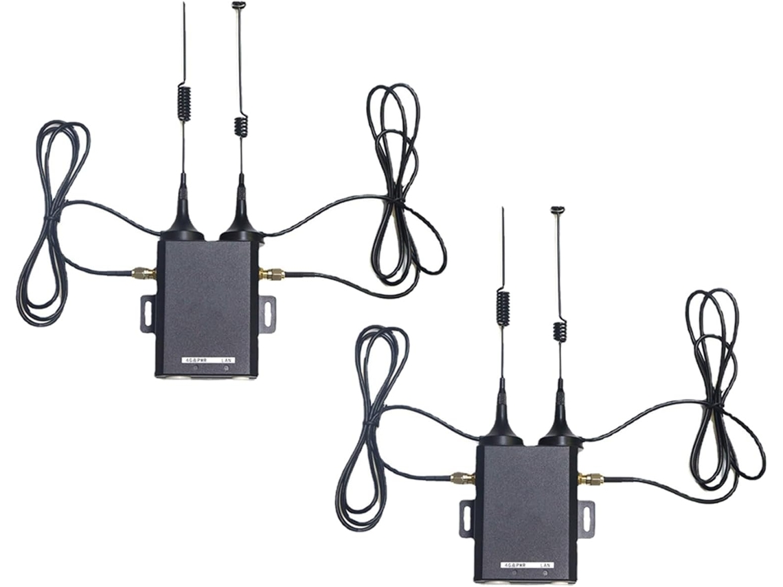 2 Routers 4g De Grado Industrial H927 De 150 Mbps Lte Cat4 Con Tarjeta Sim Y Soporte