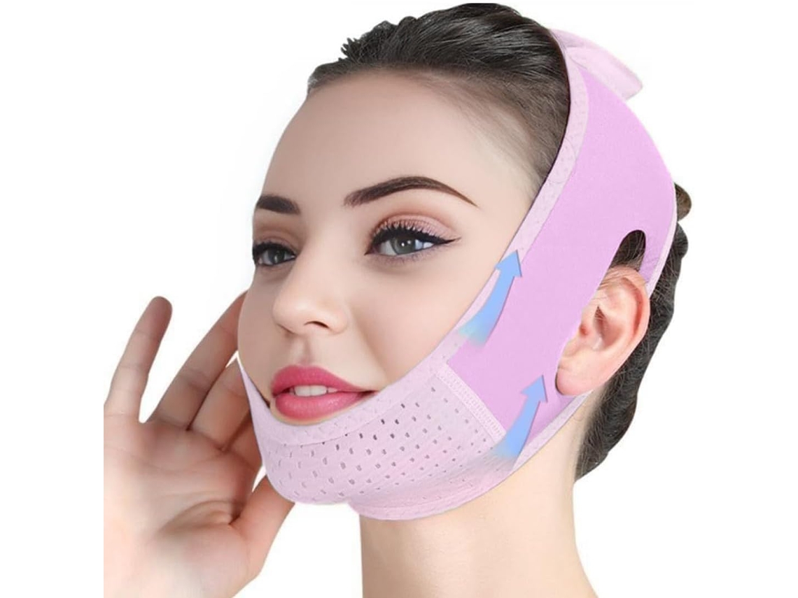 Face Lift Bandagem V Linha Lifting Máscara Tira Queixo Face Lift Roxo GERTIZ