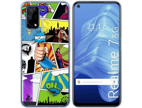 Carcasa Realme 7 5G TUMUNDOSMARTPHONE Comic Multicolor