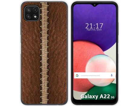 Carcasa Samsung Galaxy A22 5G TUMUNDOSMARTPHONE Cuero 01 Multicolor