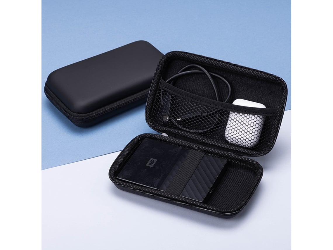 Bolsa Almacenamiento Espuma Eva Organizador Auriculares Cables Cargadores Rectangular 14x10x4 Cm
