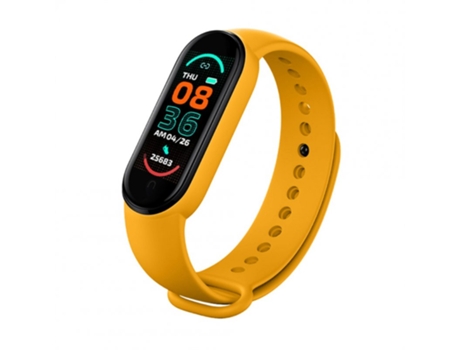Smartwatch Hombres M6 Fitpro Bluetooth Monitor de ritmo cardíaco Fitness Deportes Tipo de succión magnética Amarillo