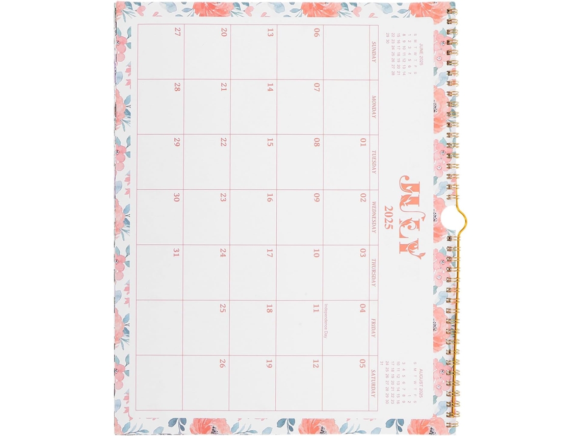 Calendario De Pared Mensual De 18 Meses 2025-2026, Formato Vertical Grande Para La Planificación De La Oficina